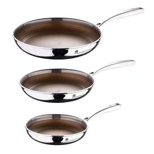 MasterPro Set 3 Padelle Multistrato Giro3 Gold (20+24+28 cm)