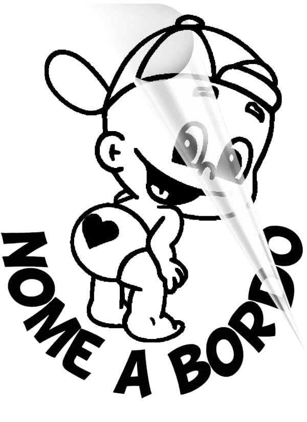 Stickeredo Adesivo Auto Bimbo a Bordo Personalizzabile