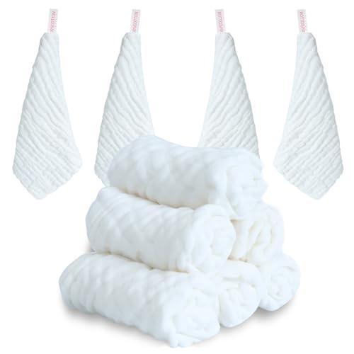 ABirdon Mussole Neonato Asciugamani Bambini Cotone Organico