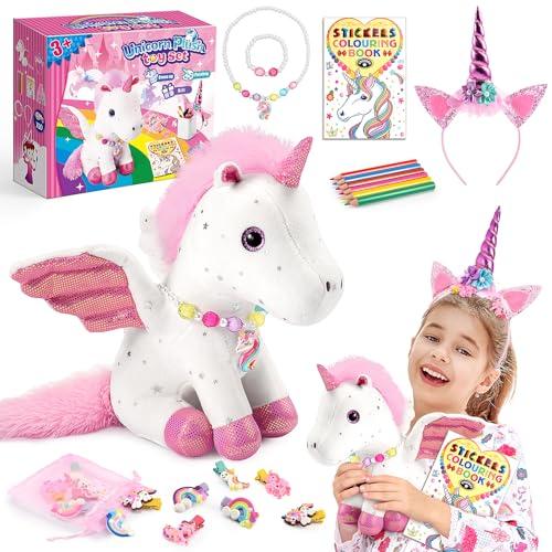 EUCOCO Peluche Unicorno Bambina Regalo, Kit Pittura e Accessori