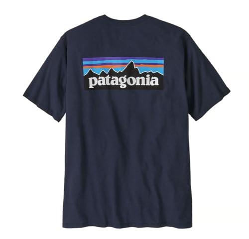 Patagonia M's P-6 Logo Responsibili-Tee T-Shirt, New Navy, M Uomo