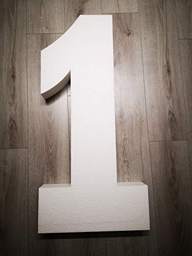 Numero in Polistirolo Espanso - Altezza 100 cm, Profondità 10 cm