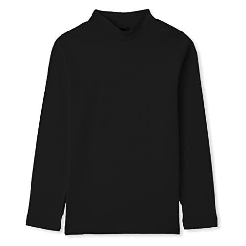 Lupetto Nero Bambino/Bambina Collo Alto - Maglia Termica Invernale Made in Italy (Taglia 3 Anni)