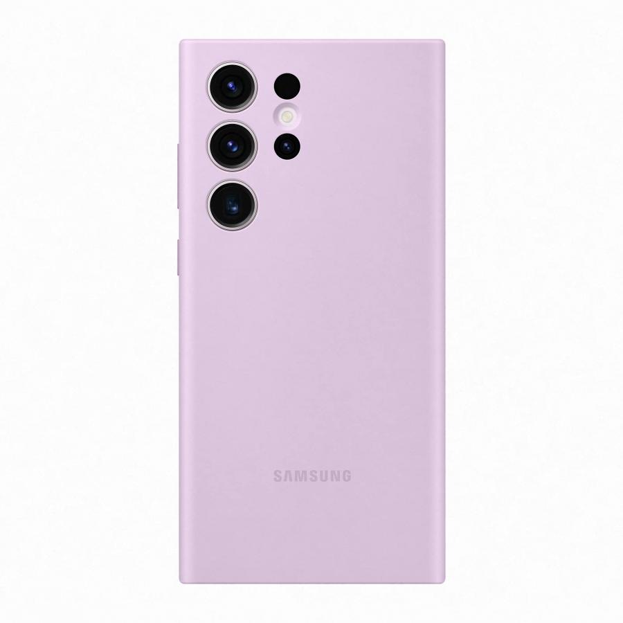 Samsung Silicone Cover custodia morbida per Galaxy S23 Ultra, Viola