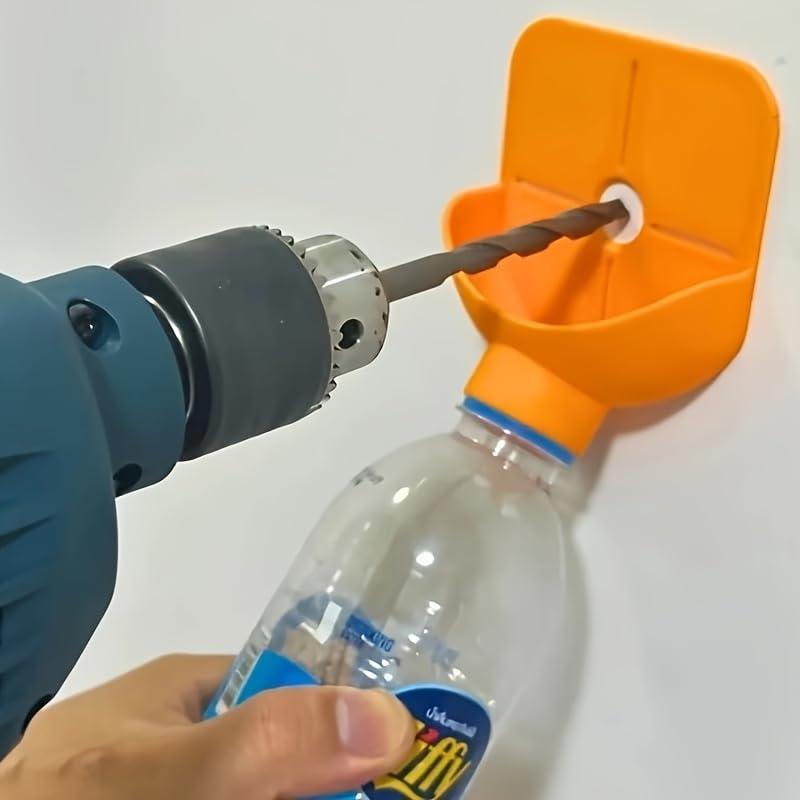 Collettore di polveri per trapano con guida a parete