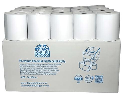 Rotoli Carta Termica 80x80 mm per POS - Confezione da 10 Rotoli