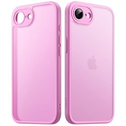 JETech Cover Opaca Rosa per iPhone 16e (6,1 Pollici, 2025)