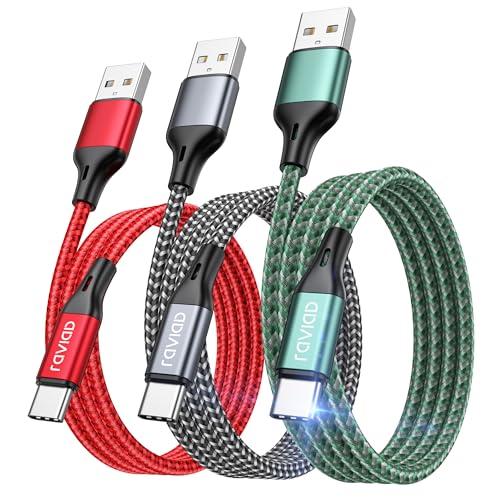 RAVIAD Cavo USB Type-C [3 Pezzi, 2m]