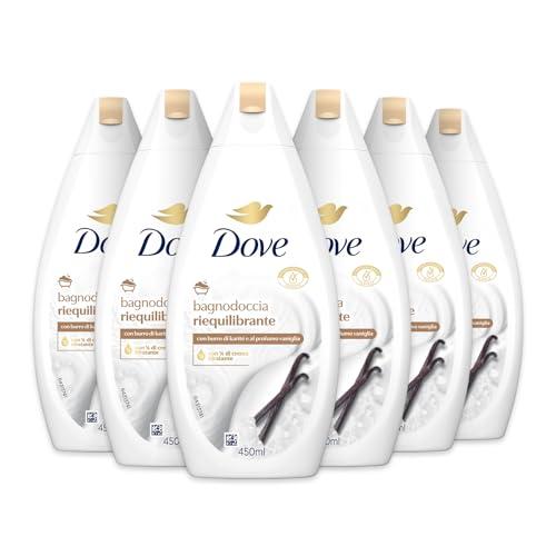 Dove Bagnodoccia Burro di Karité e Vaniglia - 6x450ml