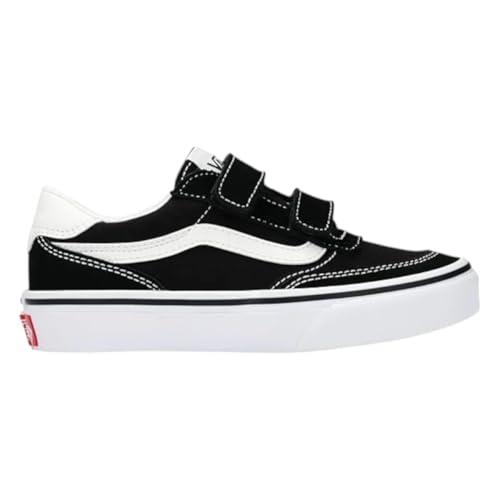 Vans Brooklyn LS V, Scarpe da Ginnastica, Tela Camoscio Nero Bianco