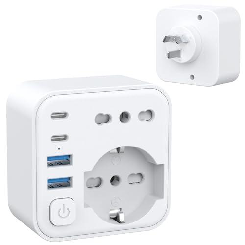 Aochxin Adattatore Presa Australia 6 in 1