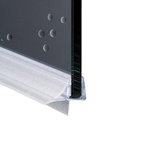 Guarnizione Box Doccia con Gocciolatoio per Vetro 6-8 mm, 100 cm, PVC Trasparente