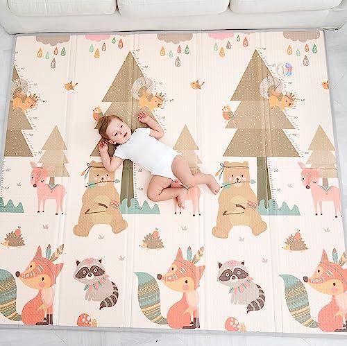 SUPERBE BEBE Tappeto Gioco Bimbi Reversibile