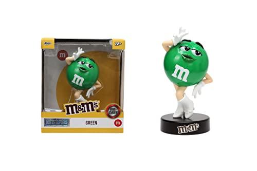 Jada Toys M&M's - Statuetta verde M&M's, 10 cm, in metallo con vernice metallica