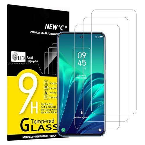 NEW'C 3 Pezzi, Vetro Temperato per TCL 20L / 20L+ / 20L Plus/20 5G / 20S