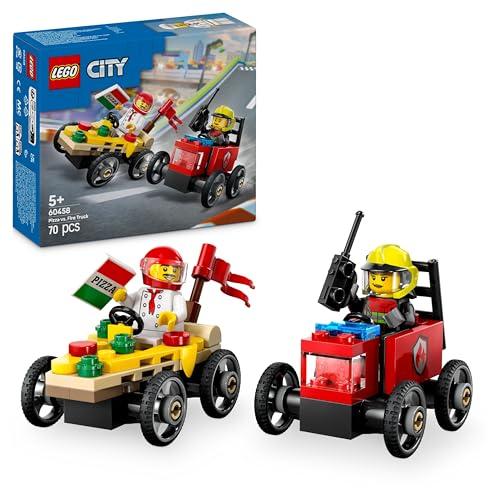 LEGO City Pack Veicoli da Corsa: Pizzaiolo Contro Pompiere