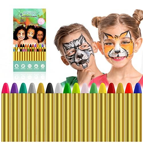ACWOO Body Painting: Kit Completo di 16 Colori per Divertimento Creativo e Sicuro