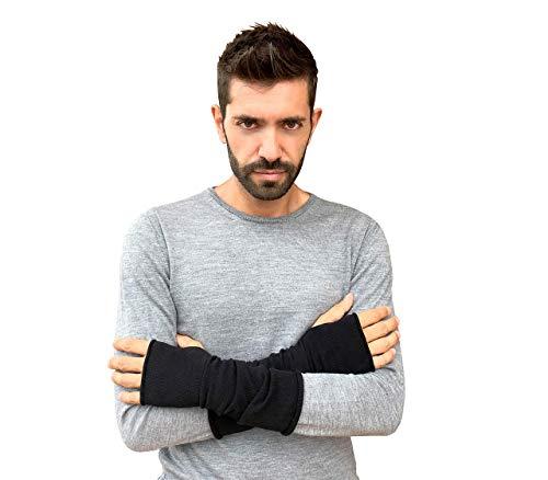 Guanti Uomo Cachemire Scaldapolsi Scaldamani Scaldabraccia Inverno Molto Caldi