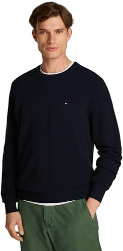 Tommy Hilfiger Pullover Uomo Essential Structure Crew Neck Blu