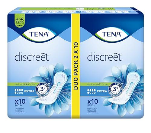 TENA Discreet Extra - Assorbenti per Incontinenza Femminile, 20 Pezzi