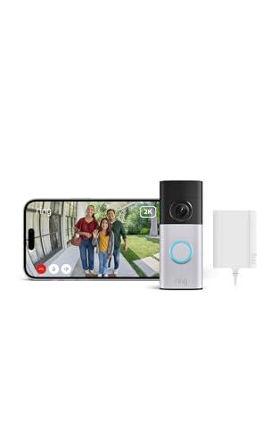 Ring Videocitofono Plus cablato (Wired Video Doorbell Plus) con Alimentatore plug-in