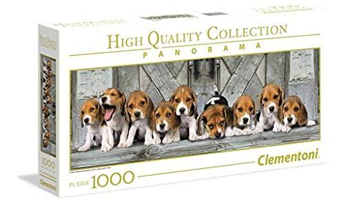 Clementoni Collection Panorama Puzzle Beagles, 1000 Pezzi