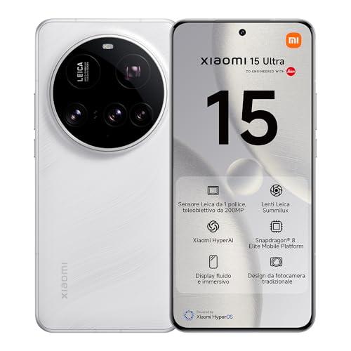 Xiaomi 15 Ultra Smartphone, 16+512GB, Bianco, Lenti Leica Summilux, Sensore 1\