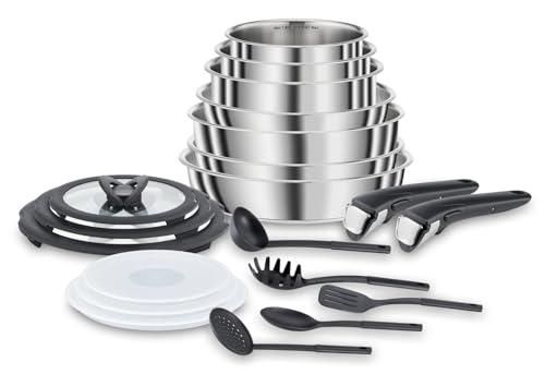 Lagostina Ingenio Inox: Set Completo di Pentole e Padelle per una Cucina Versatile e Salvaspazio