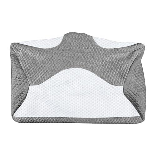 HOMCA Federa di ricambio per cuscino PL01 e PL10, lavabile, colore grigio