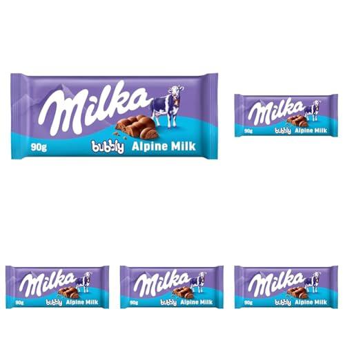 Milka Bubbly: Tavoletta di Cioccolato al Latte con Cuore al Cacao