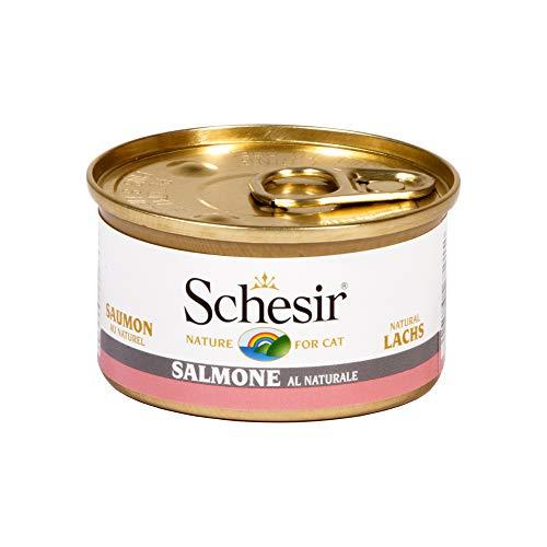 Schesir Salmone 85g - Alimento Naturale per Gatti