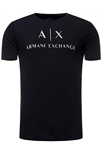 T-shirt Armani Exchange Uomo Blu Navy con Logo