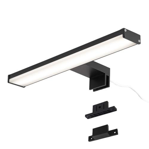 Alpinaluz Applique LED da Specchio Nera per Bagno