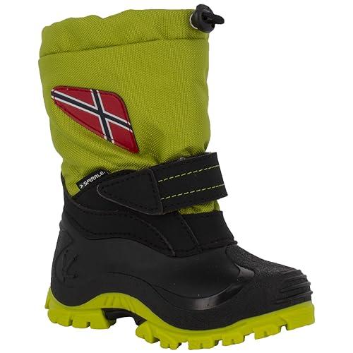 Spirale Morten, Stivali da Neve Unisex Bambini, Verde, 26 EU