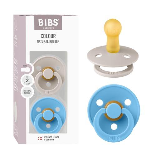 BIBS Ciuccio Color Fungo/Brezza - Misura 2 (6-18 mesi) - Confezione da 2