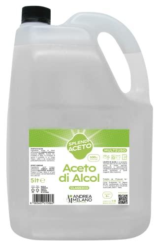 Andrea Milano Splendi Aceto di Alcool 100% Naturale, 5L