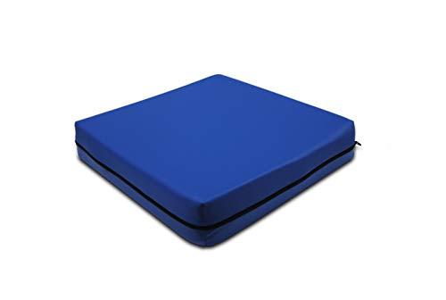 Cuscino Antidecubito per Sedia a Rotelle PEPE Mobility (42x42x8 Cm) in Memory Foam Blu