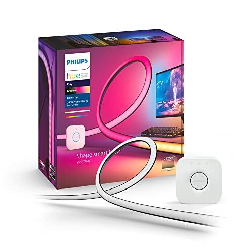 Philips Hue Play Gradient Lightstrip per PC, 3 x 24/27
