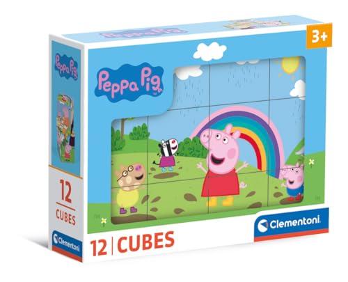 Clementoni Peppa Pig - Puzzle Cubi 12 Pezzi