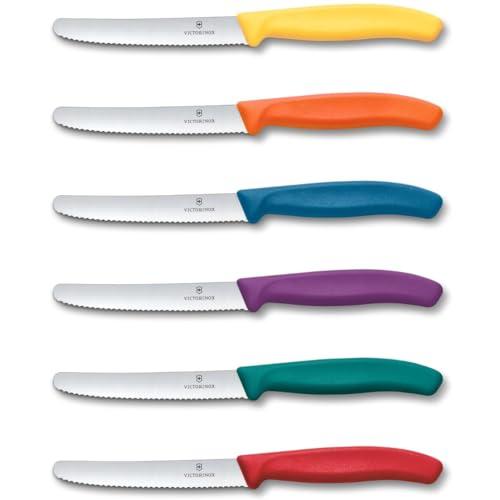 Victorinox Swiss Classic Set 6 Coltelli da Tavola Seghettati Multicolore