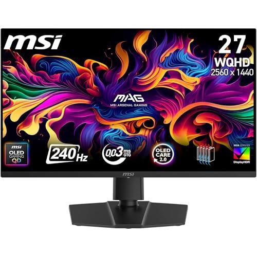 MSI MAG 273QP QD-OLED X24: Il monitor gaming definitivo per immagini perfette e reattività fulminea