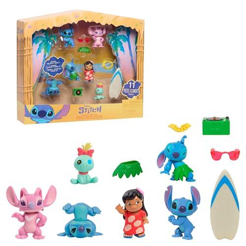 Just Play - Set di Personaggi da Collezione Disney Stitch, 11 Pezzi