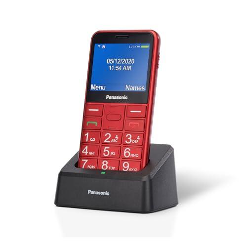 Panasonic KX-TU155EXRN Telefono Cellulare per Anziani Rosso