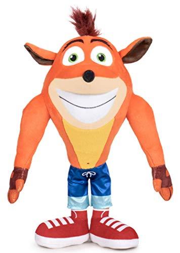 Play by Play - Peluche Crash Bandicoot Sorriso Originale Ufficiale Videogame Activision - Arancione - 32cm