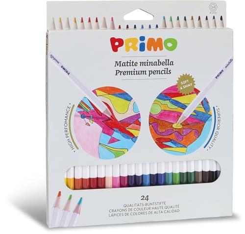 PRIMO - Matite Colorate, 24 Colori Assortiti