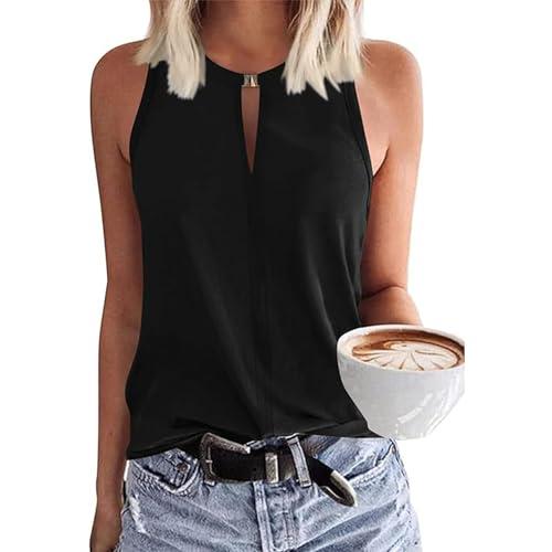 Btofellin Canotta da Donna Elegante Senza Maniche Canottiera Estiva Elegante Camisole Casual Tank Top Basic Maglietta Tops Halter Sciolta Morbido