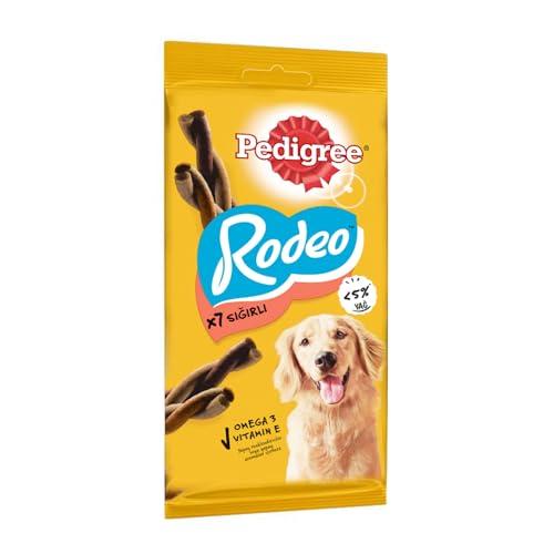 Pedigree Rodeo Snack per Cani al Manzo, 7 Strisce, 122g