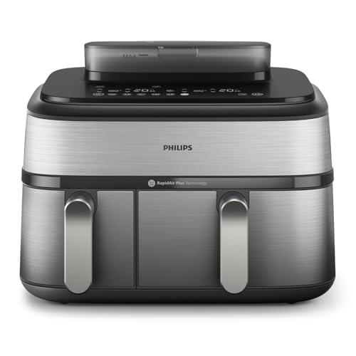 Philips Airfryer Serie 5000 NA555/00 Friggitrice ad Aria Doppia Cestello 9L