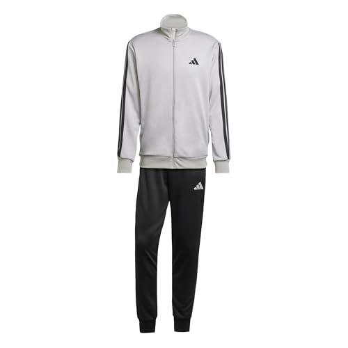 Tuta Sportiva Adidas Uomo 3 Stripes French Terry - Grigio