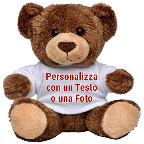 Orsetto di Peluche Personalizzato con Foto e Testo - 14cm
